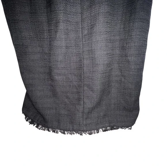 Karl Lagerfeld Paris Black shift tweed sleeveless dress size 6 *Missing Buttons* - Picture 6 of 12